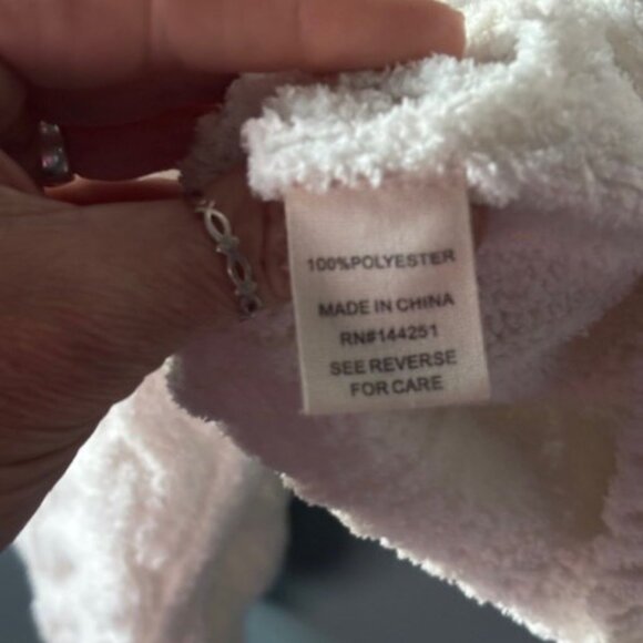 Moon & Madison M White Long Sleeve Cowl Cable Knit Crop Classic Cozy Chic Rib - Picture 8 of 9